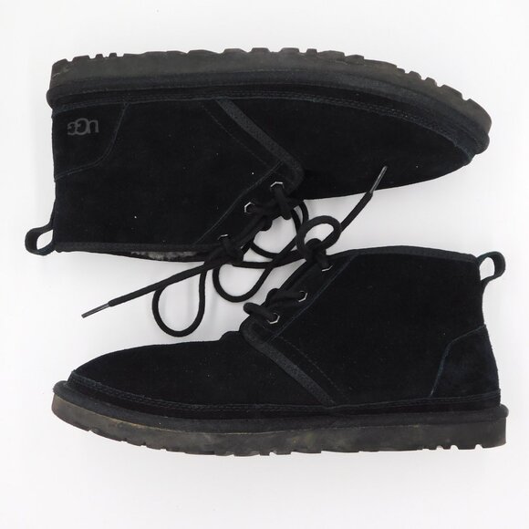 UGG Neumel Iconic Heritage Chukka Suede Boot Shoes | Black | Lace Up | EUC | 11 - Picture 4 of 13